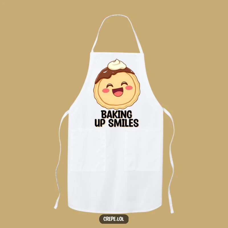 Funny Chocolate Crepe Giggling Apron: Bake with Sweet Merriment