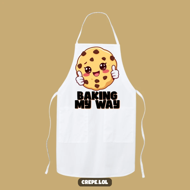 Funny Cookie Thumbs Up Apron: Hilarious Kitchen Wear for Bakers and Chefs