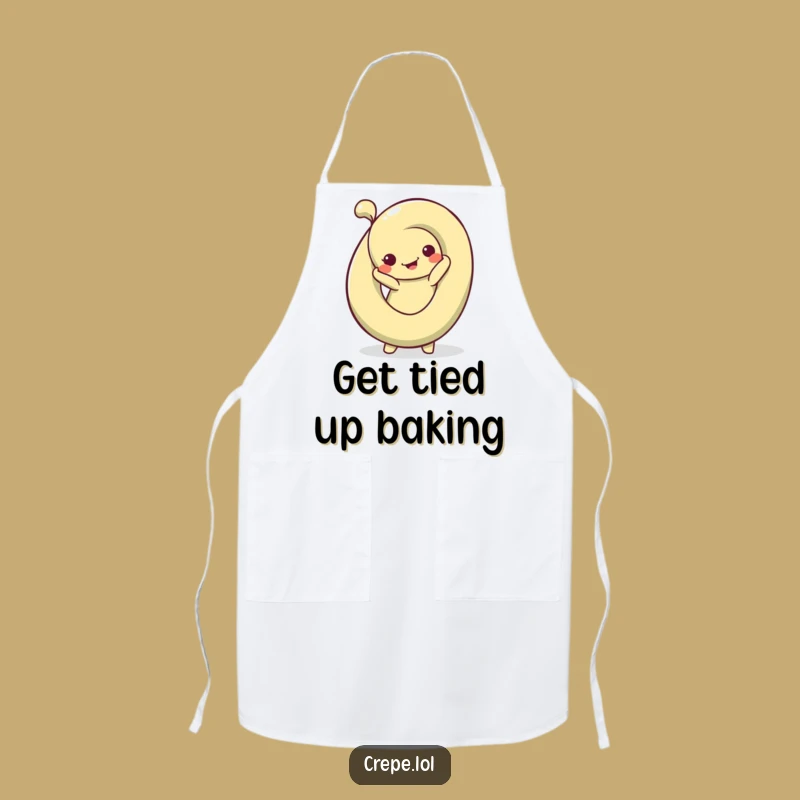 Funny Pretzel Pose Apron: Silly Baker's Twists for Kitchen Fun