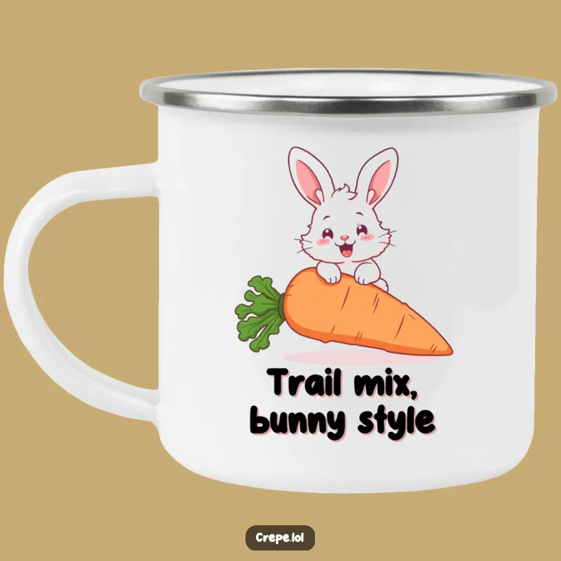 Funny Bunny Hopping Camping Mug: Hilarious Outdoor Animal Lover's Cup