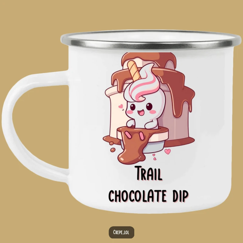 Funny Churro Chocolate Fountain Camping Mug: Sweet Adventures Await