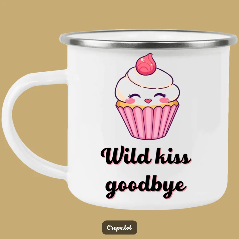Funny Cupcake Kiss Camping Mug - Sweet Adventure Cup