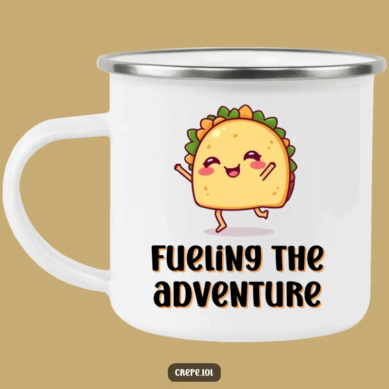 Funny Dancing Taco Camping Mug: Durable & Hilarious Fiesta Companion
