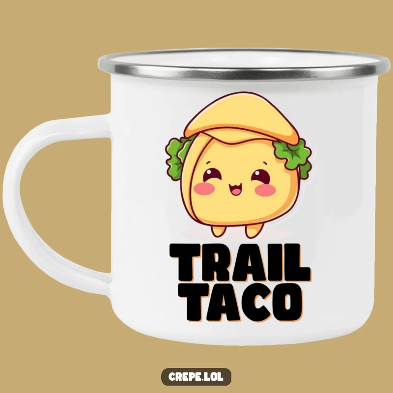 Funny Taco Hat Tip Camping Mug: Adventure Fuel with Hilarious Fiesta Flair