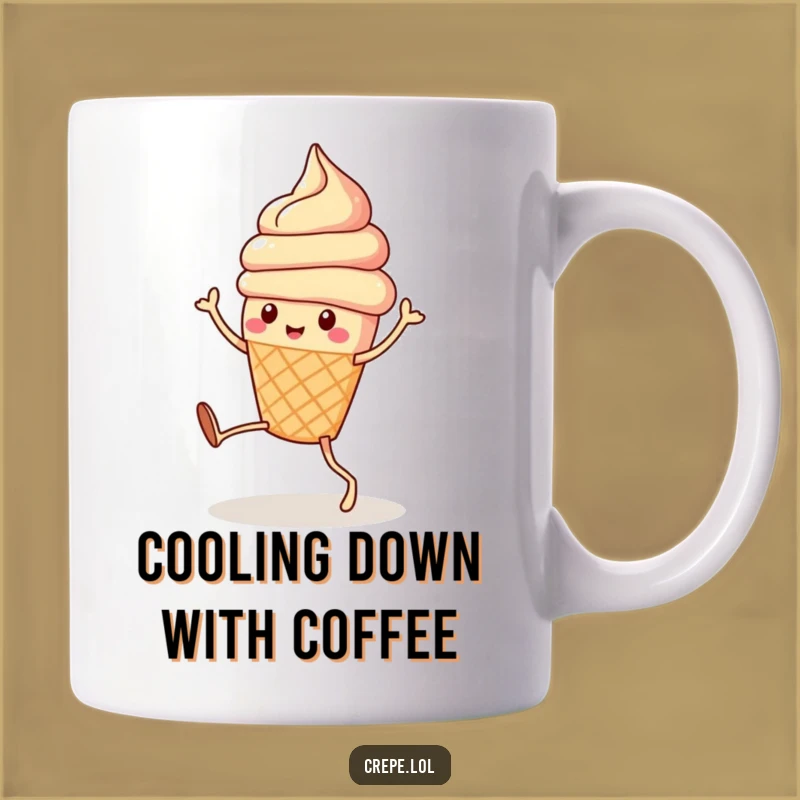 Funny Ice Cream Dance Mug: A Sweet Treat for Coffee Lovers - Perfect Funny Gift!