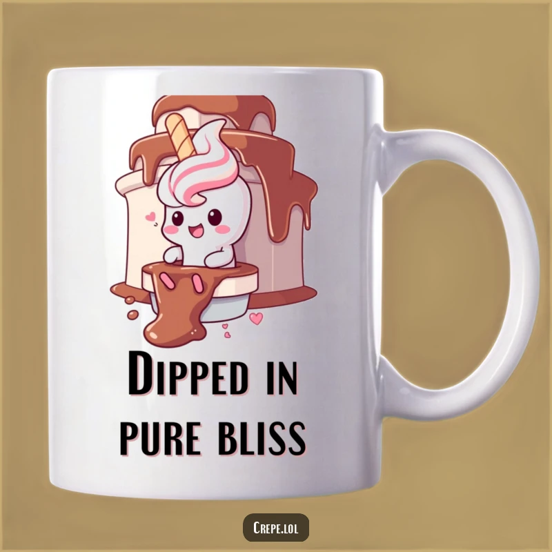 Funny Churro Chocolate Fountain Mug: A Gleeful Treat Gift for Dessert Lovers