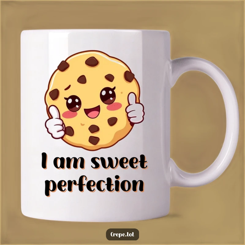 Funny Cookie Thumbs Up Mug: Hilarious Baked Treat Gift for Cookie Lovers