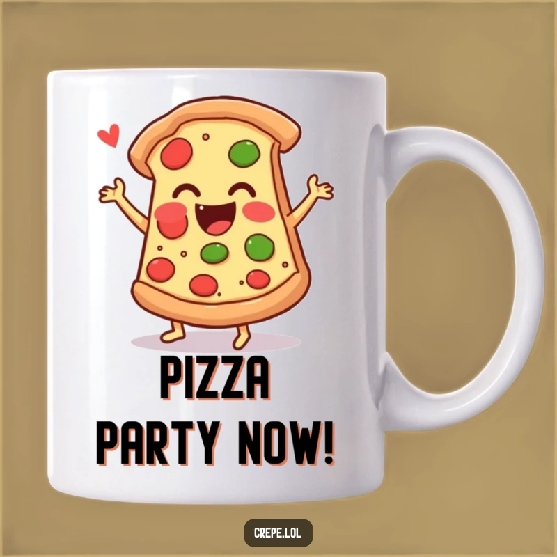 Funny Pizza Jig Mug: Joyful Foodie Design for a Hilarious Gift