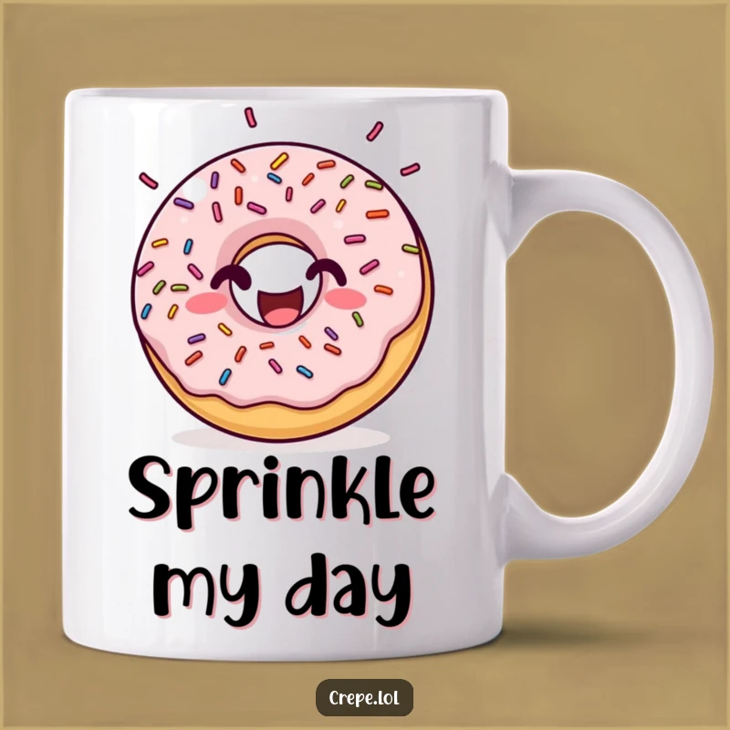 Funny Donut Sprinkles Mug: A Joyful Treat for Coffee Lovers