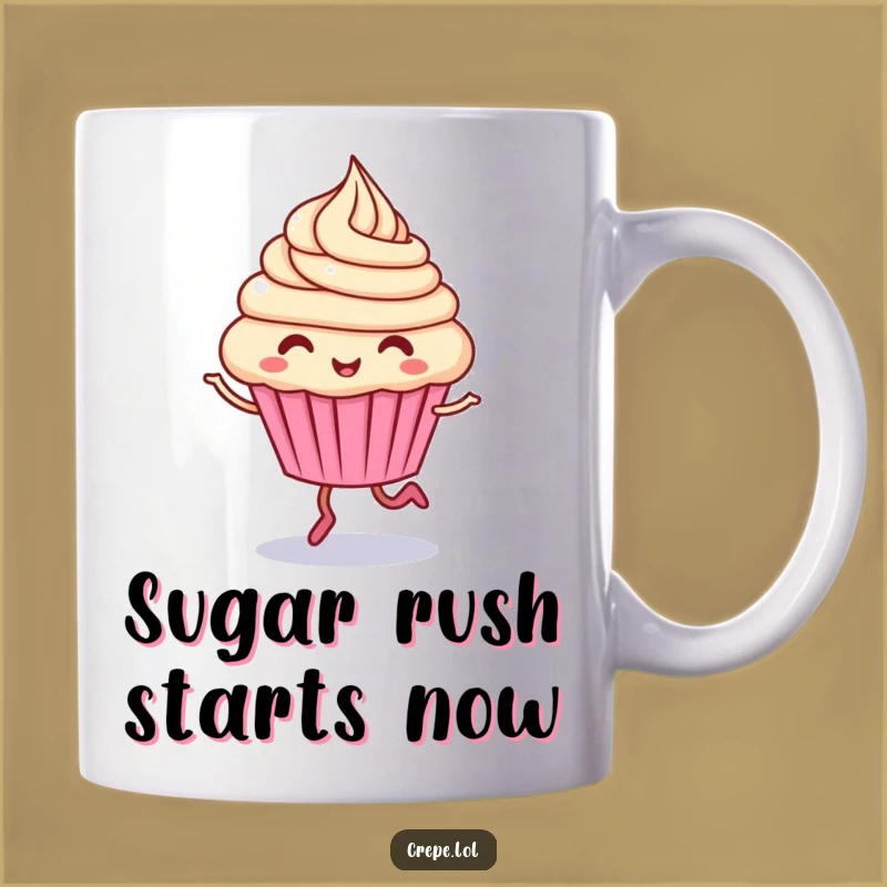 Funny Giggling Cupcake Mug: A Joyful Character Gift for Sweet Laughs