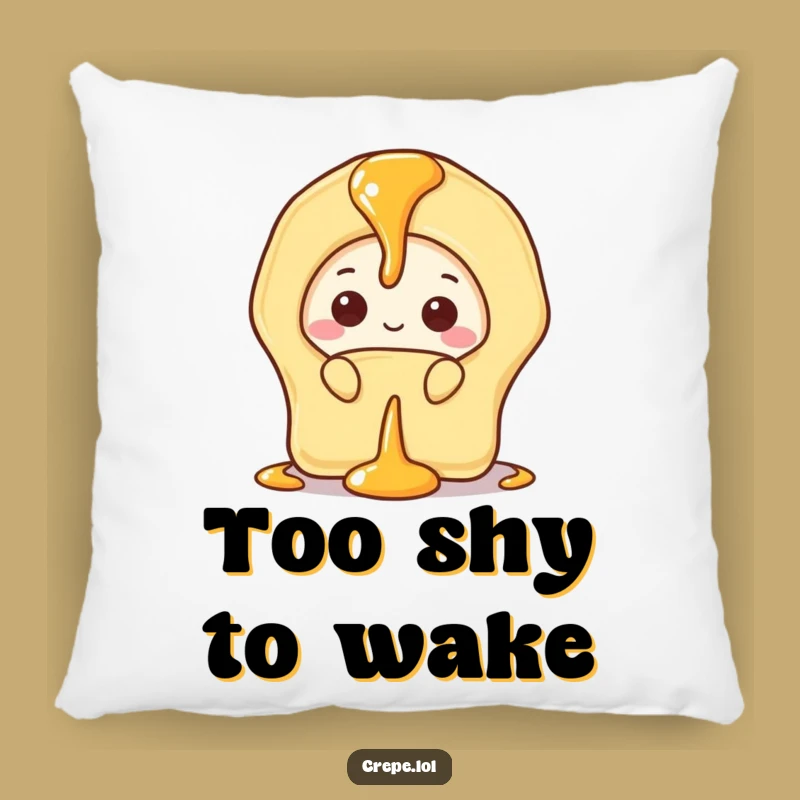 Cozy Funny Shy Banana Crepe Pillow: Cuddle with Quiet Charm