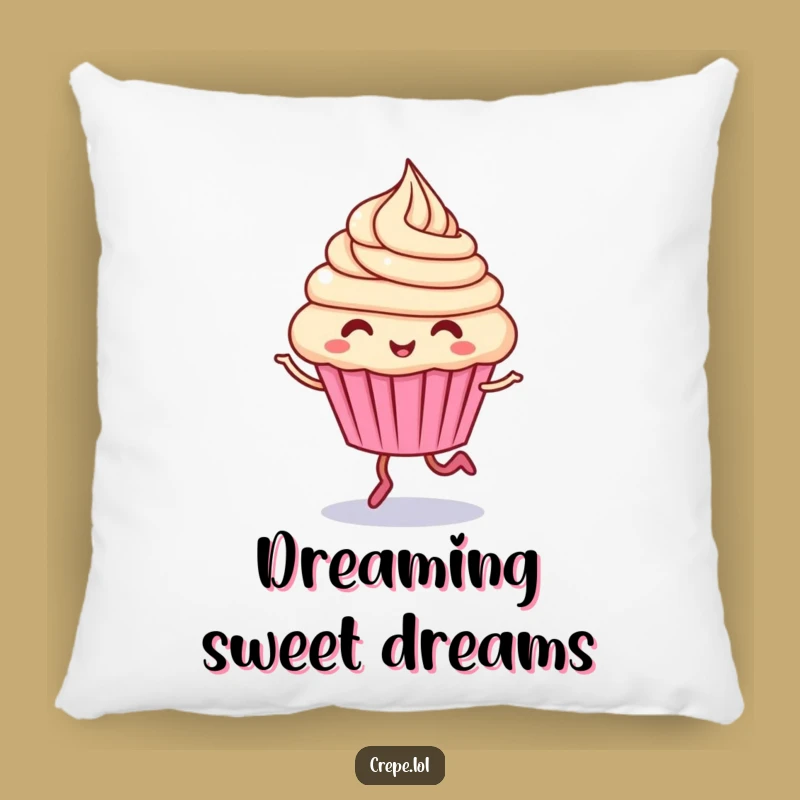 Funny Giggling Cupcake Pillow: Cozy Comfort with Swirling Sweetness