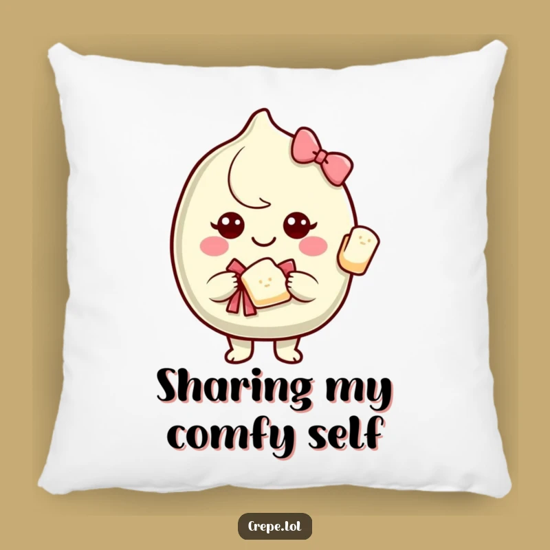 Funny Generous Crepe Pillow: Soft Comfort, Big Heart