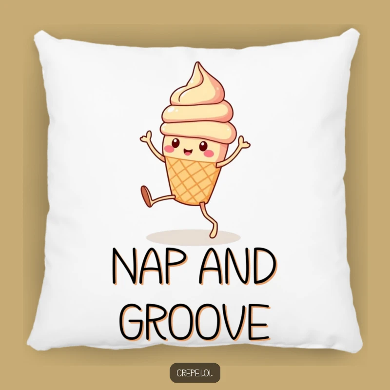Funny Ice Cream Dance Pillow: Cuddle Up with Hilarious Dessert Comfort!