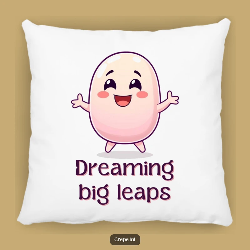 Funny Jellybean Jump Pillow: Cozy Hilarious Candy Comfort Gift