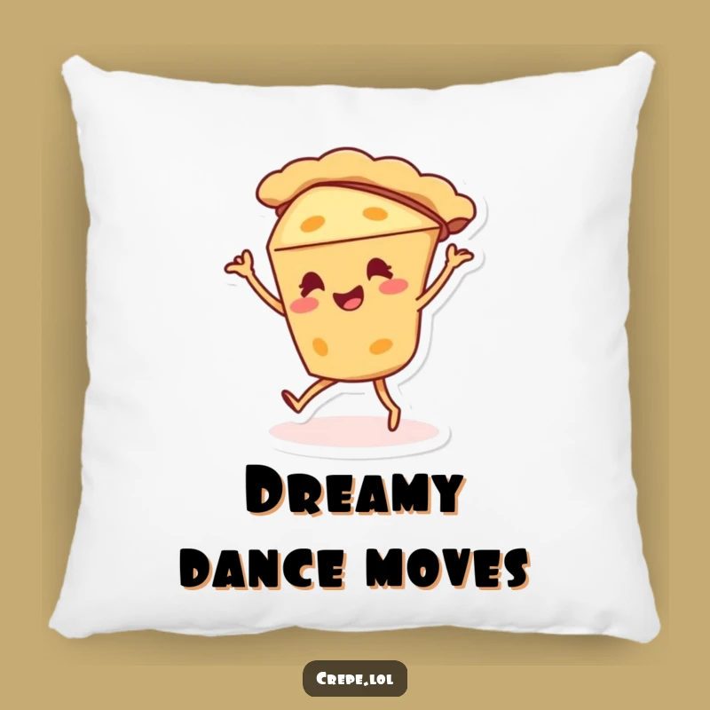 Funny Pie Dance Pillow - Cozy Silly Dessert Cushion