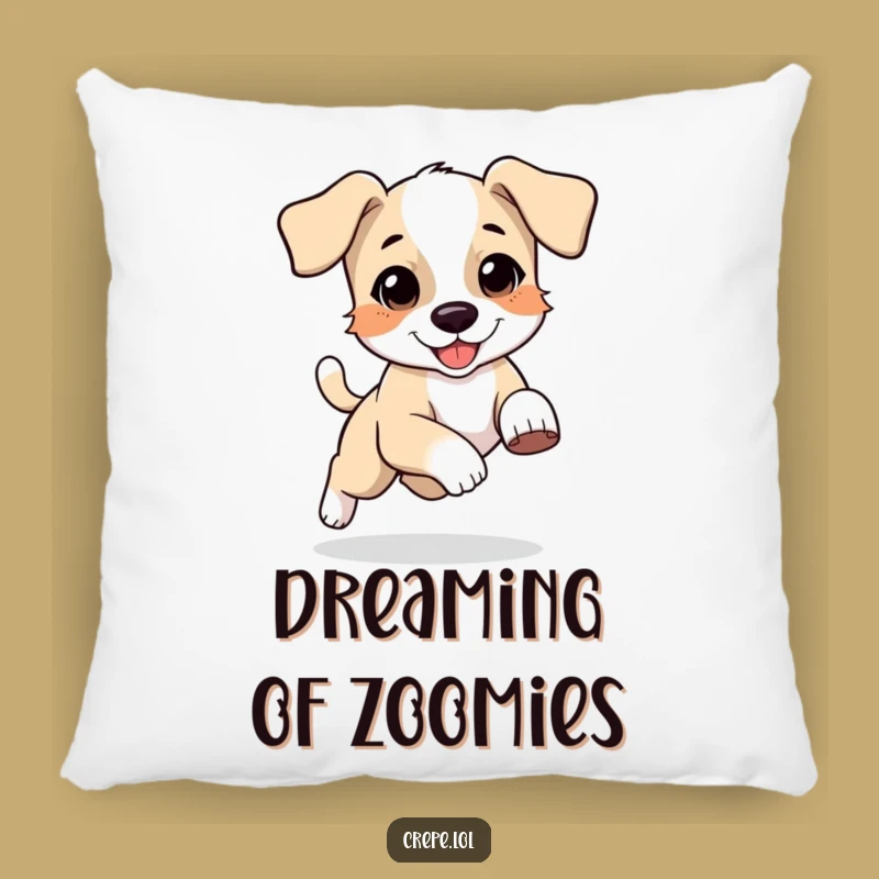 Funny Puppy Chasing Tail Pillow, Cozy Comfort with Playful Pup Design
