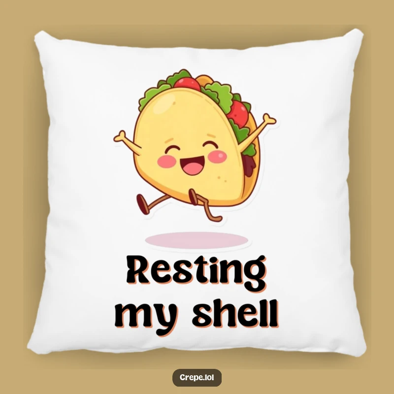 Funny Taco Cartwheel Pillow: Comfy Cuddles with a Hilarious Twist