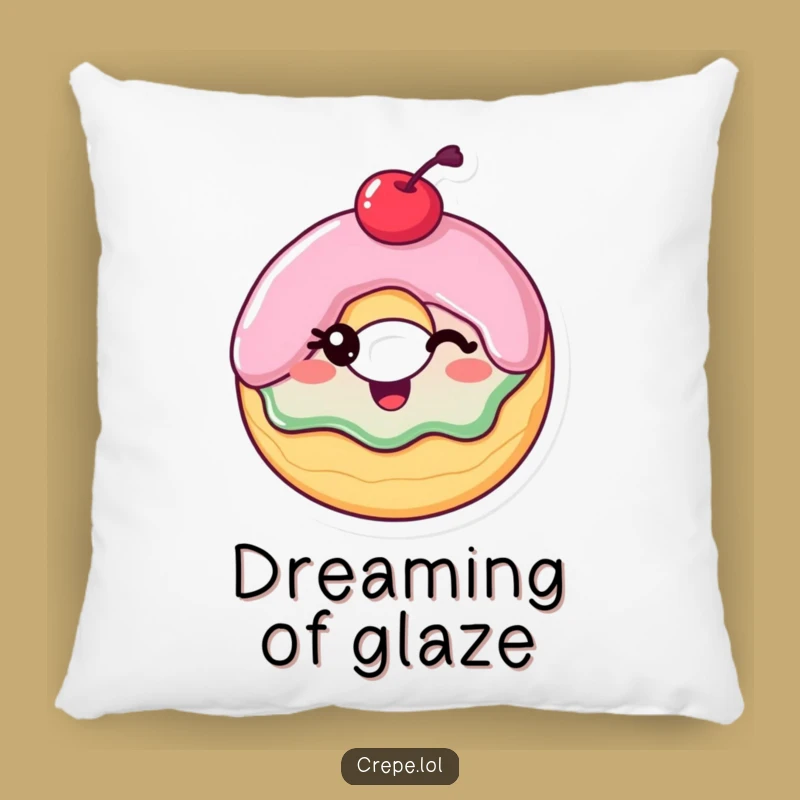 Funny Winking Donut Pillow: Cozy & Hilarious Sweet Comfort