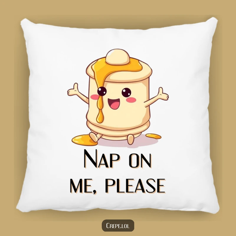 Funny Pancake Syrup Pillow - Cozy Breakfast Character Cushion