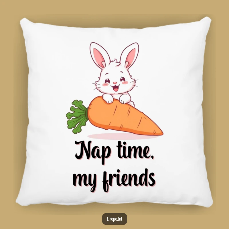 Funny Bunny Hopping Pillow: Hilarious Carrot Comfort Cushion