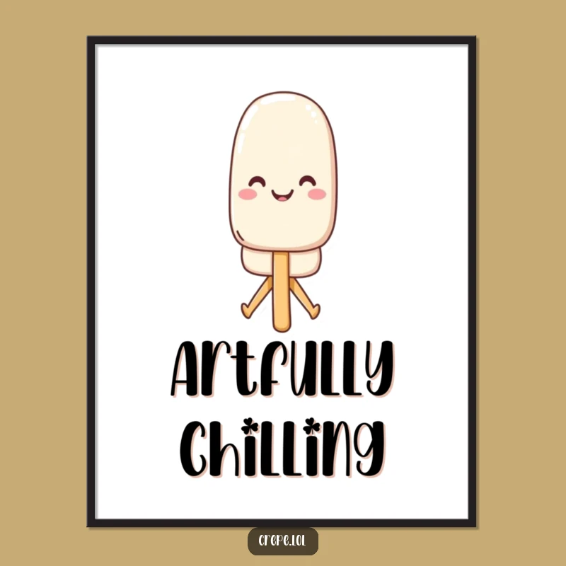 Funny Popsicle Split Digital Art: Instant Hilarious Download for Your Walls