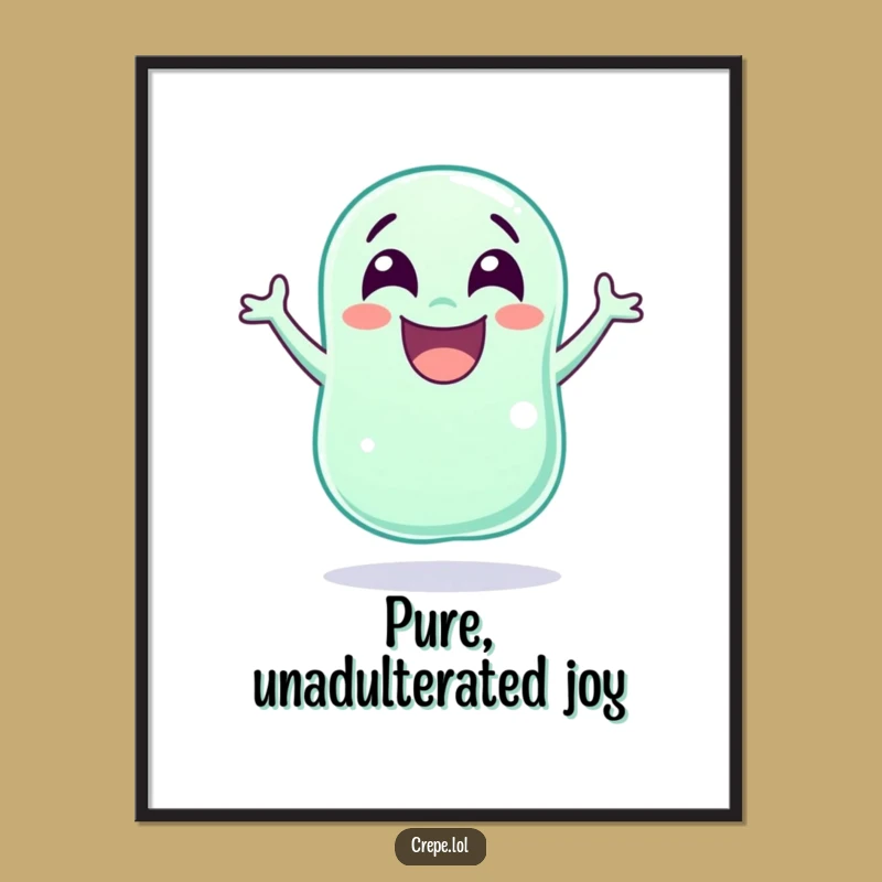 Funny Jellybean Jump Digital Art: Bring Joyful Leaps to Your Space!