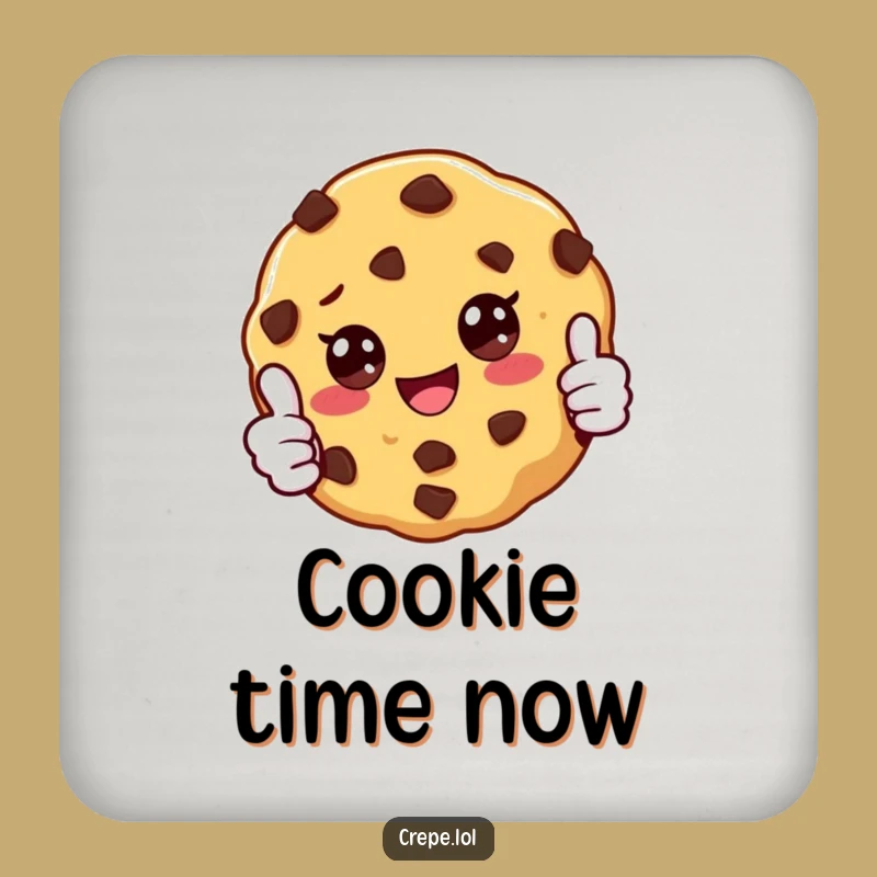 Funny Cookie Thumbs Up Coaster Set: Protect Surfaces with Hilarious Baked Art