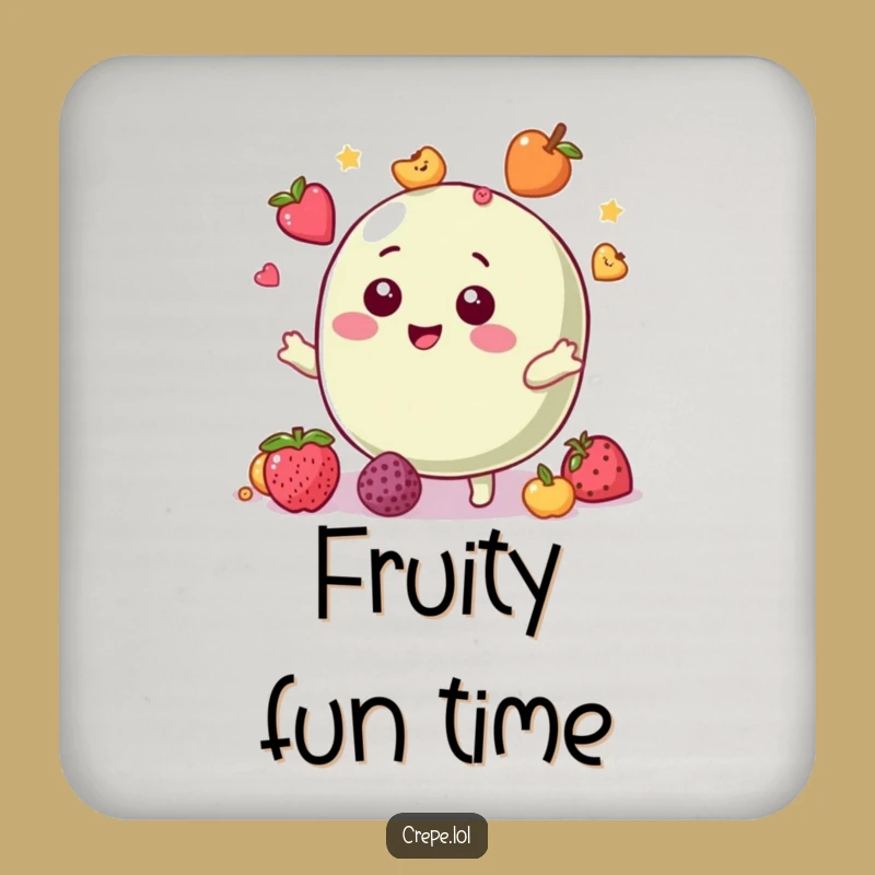 Funny Macaron Coaster: Juggling Fruit Drink Protector, Perfect Funny Gift!