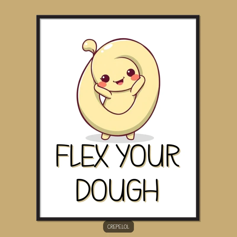Funny Pretzel Pose Poster: Silly Twists for Humorous Wall Art