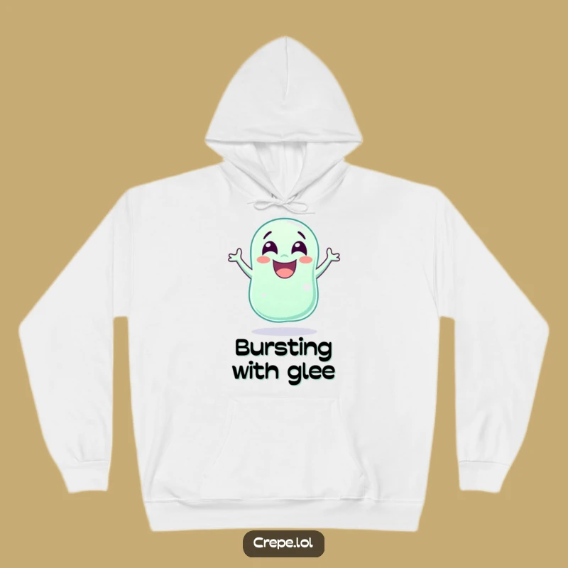 Cozy Funny Jellybean Jump Hoodie: Stay Warm with Hilarious Candy Cheer!