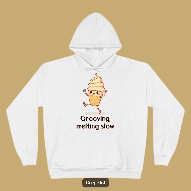 Cozy Funny Ice Cream Dance Hoodie: Stay Warm with Hilarious Dessert Style!