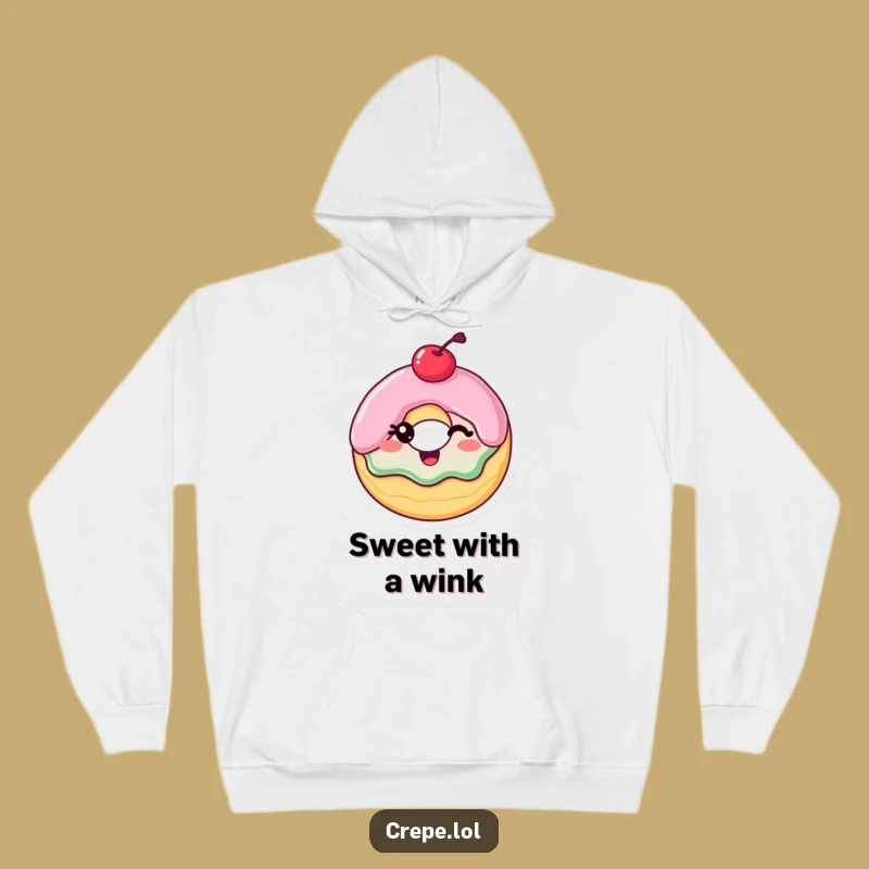 Funny Winking Donut Hoodie: Cozy & Hilarious Sweet Apparel Gift