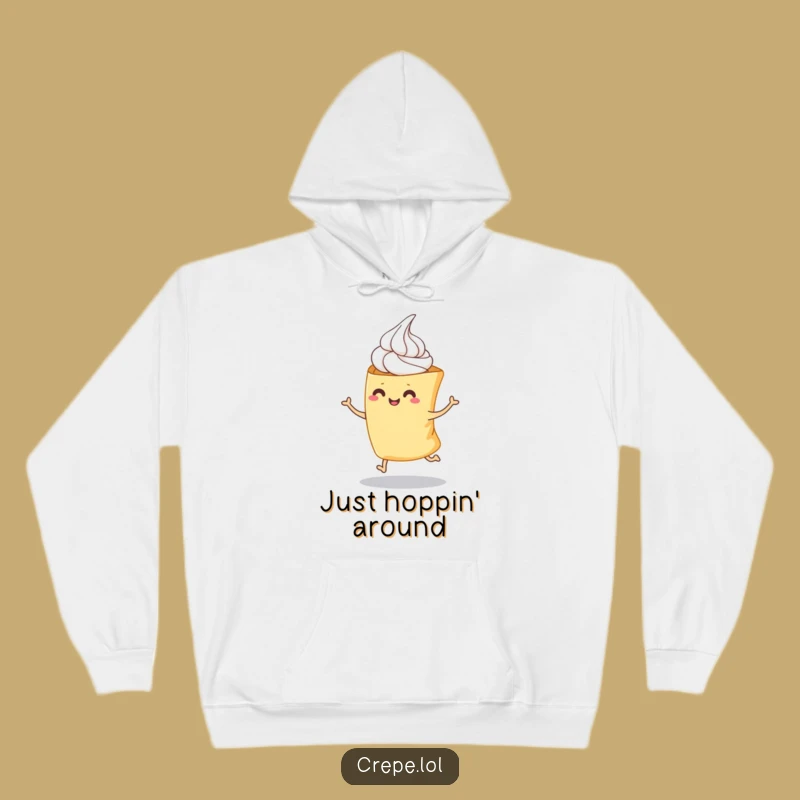 Funny Hopping Crepe Hoodie - Cozy Fun for Crepe Lovers Gift!