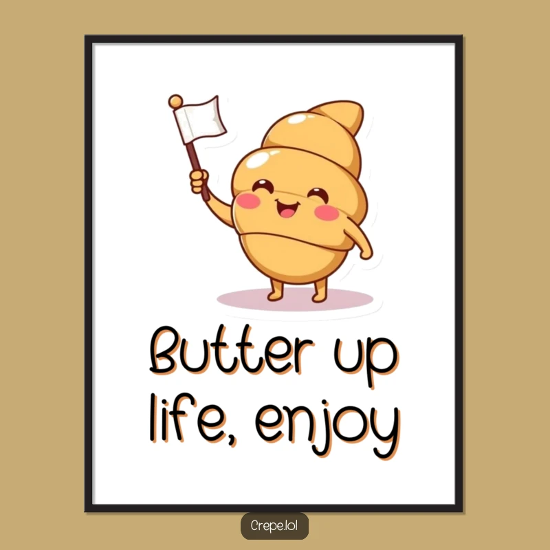 Free Printable Croissant Wall Art: Funny Downloadable Decor for a Charming Touch - DIY Art