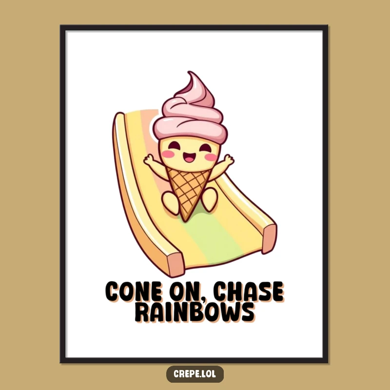 Free Printable Ice Cream Wall Art: Funny Downloadable Decor for a Whimsical Touch - DIY Art
