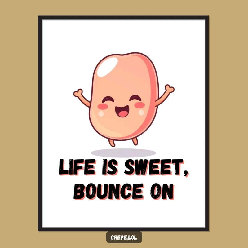 Free Printable Jelly Bean Wall Art: Bouncing Glee Downloadable Decor