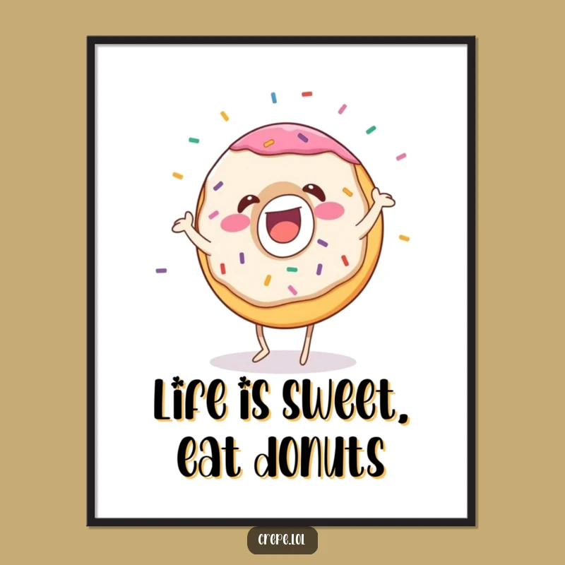 Free Printable Donut Wall Art: Funny Downloadable Decor for a Sweet Touch - DIY Art