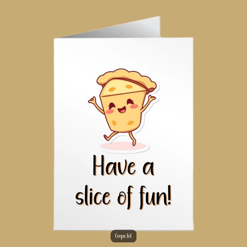 Free Printable Birthday Card: Silly Pie Dance Downloadable Gift