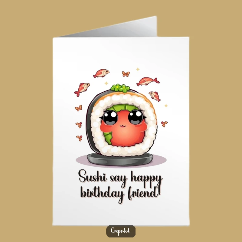 Free Printable Funny Sushi Juggling Birthday Card - Wild Downloadable Celebration