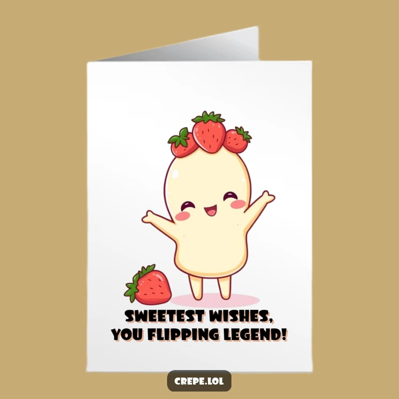 Free Printable Funny Birthday Card: Crepe Flip Surprise - Hilarious Downloadable Gift!