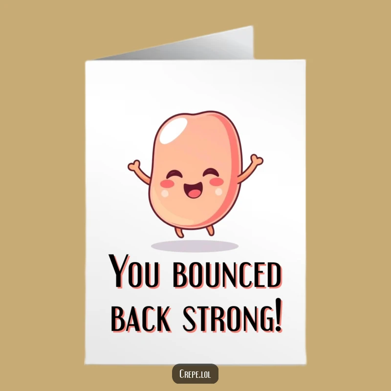 Free Printable Jelly Bean Congrats Card: Bouncing Success Downloadable