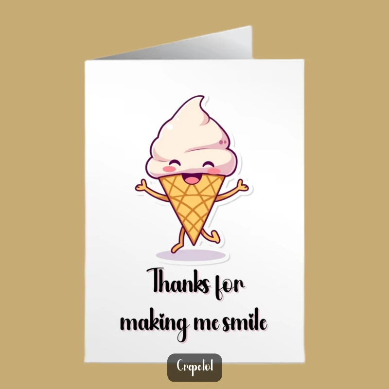 Free Printable Ice Cream Thank You Card: Funny Dance to Show Appreciation!