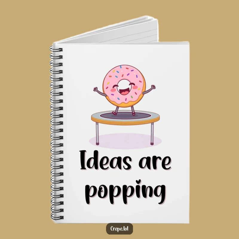 Funny Donut Trampoline Notebook: Hilarious Sprinkled Journal Gift