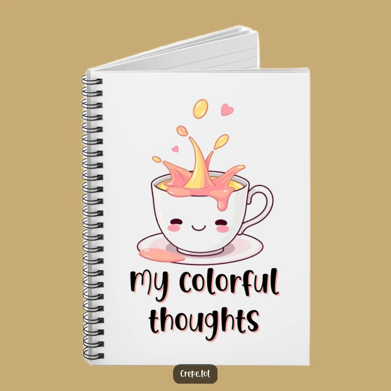 Funny Teacup Spill Notebook: Jot Down Ideas with This Hilarious Playful Journal!