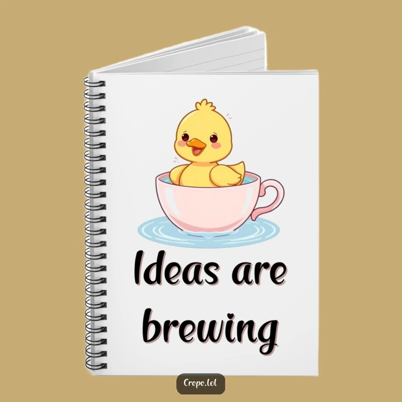 Funny Duckling Teacup Notebook: Hilarious Splashy Journal