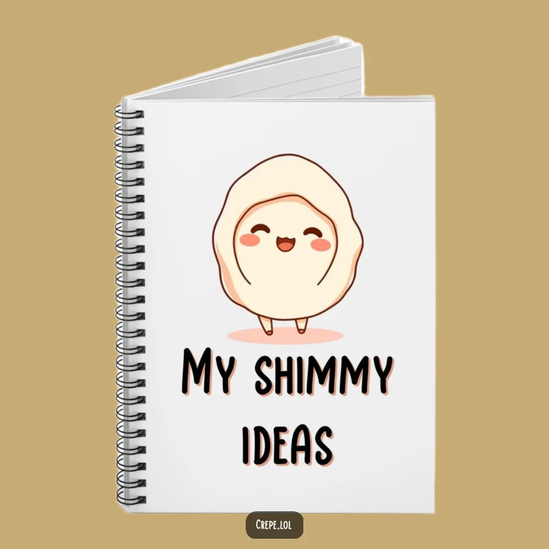Funny Shimmy Crepe Notebook - Jot Down Funky Ideas Gift!