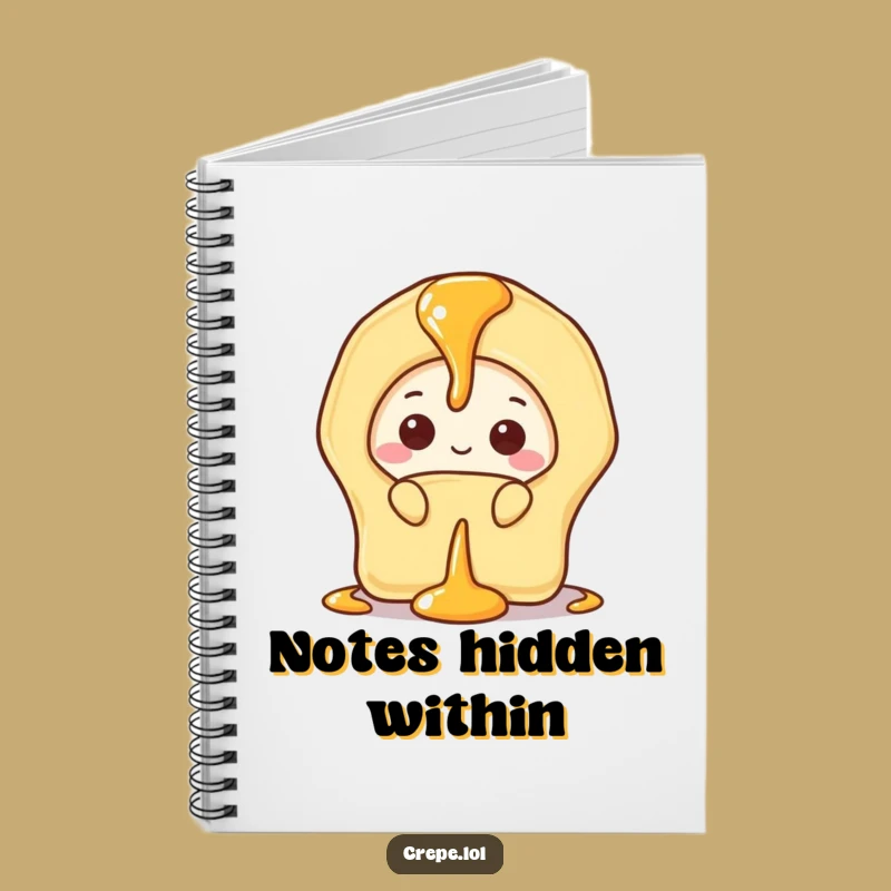 Funny Shy Banana Crepe Notebook: Jot Down Private Thoughts