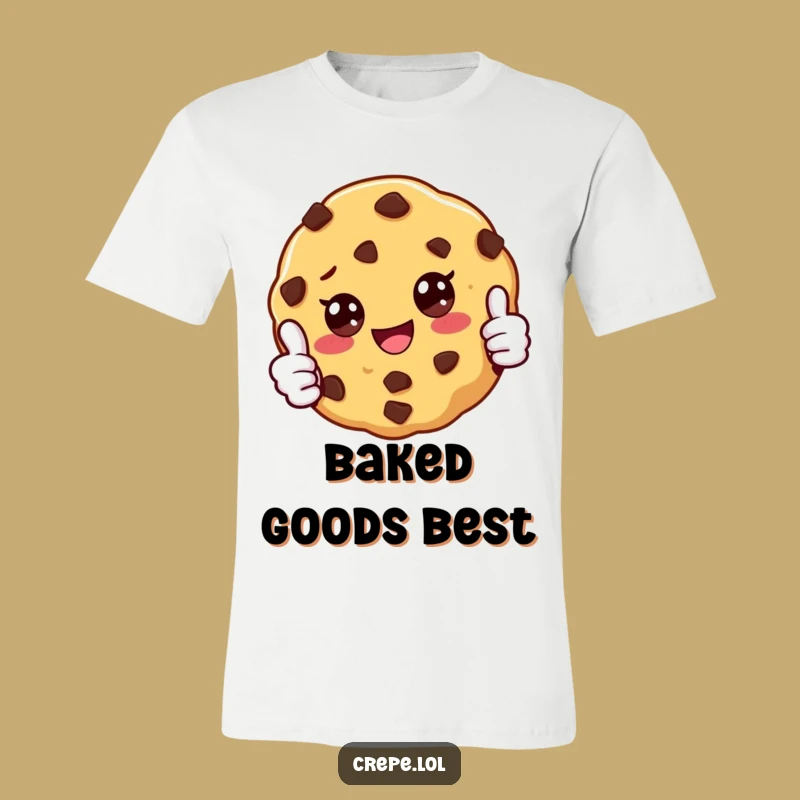 Funny Cookie Thumbs Up T-Shirt: Wearable Joyful Baked Treat for Comedy Fans
