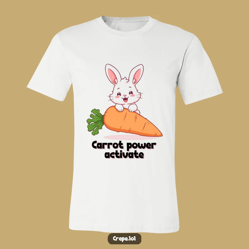 Funny Bunny Hopping T-Shirt: Hilarious Carrot Jump Tee for Fun